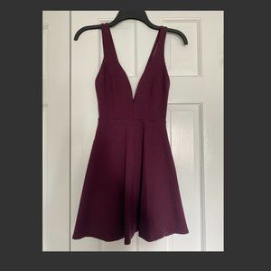 Lulu's Love Galore Plum Purple Skater Dress